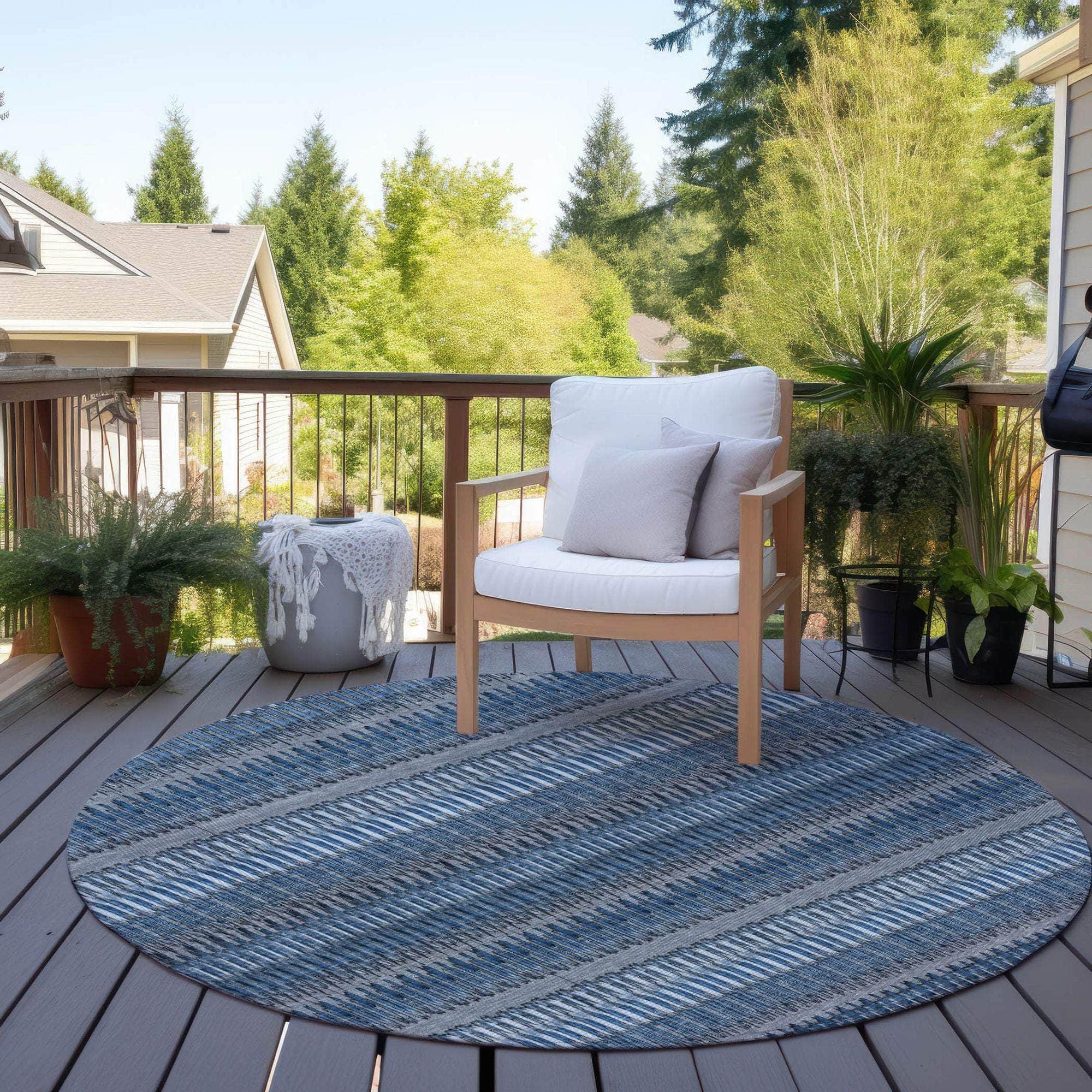 Machine Made ACN589 Blue  Rugs 