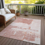 Machine Made ACN624 Blush Pink Rugs 