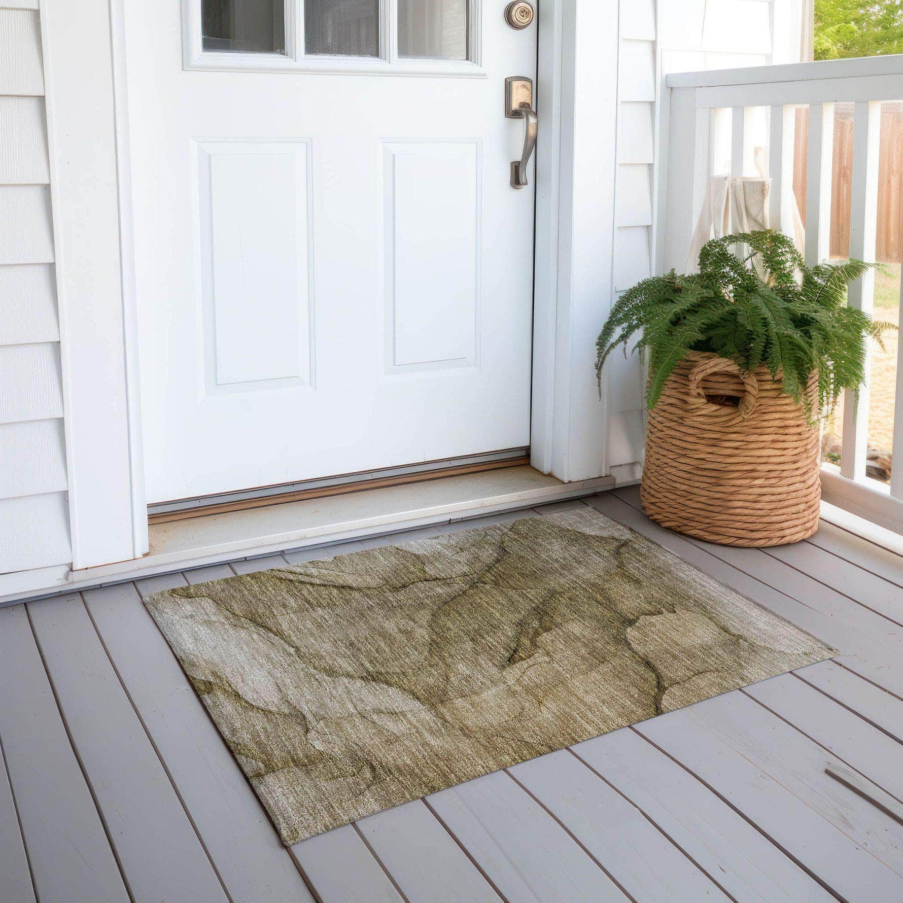 Machine Made ACN607 Brown  Rugs 