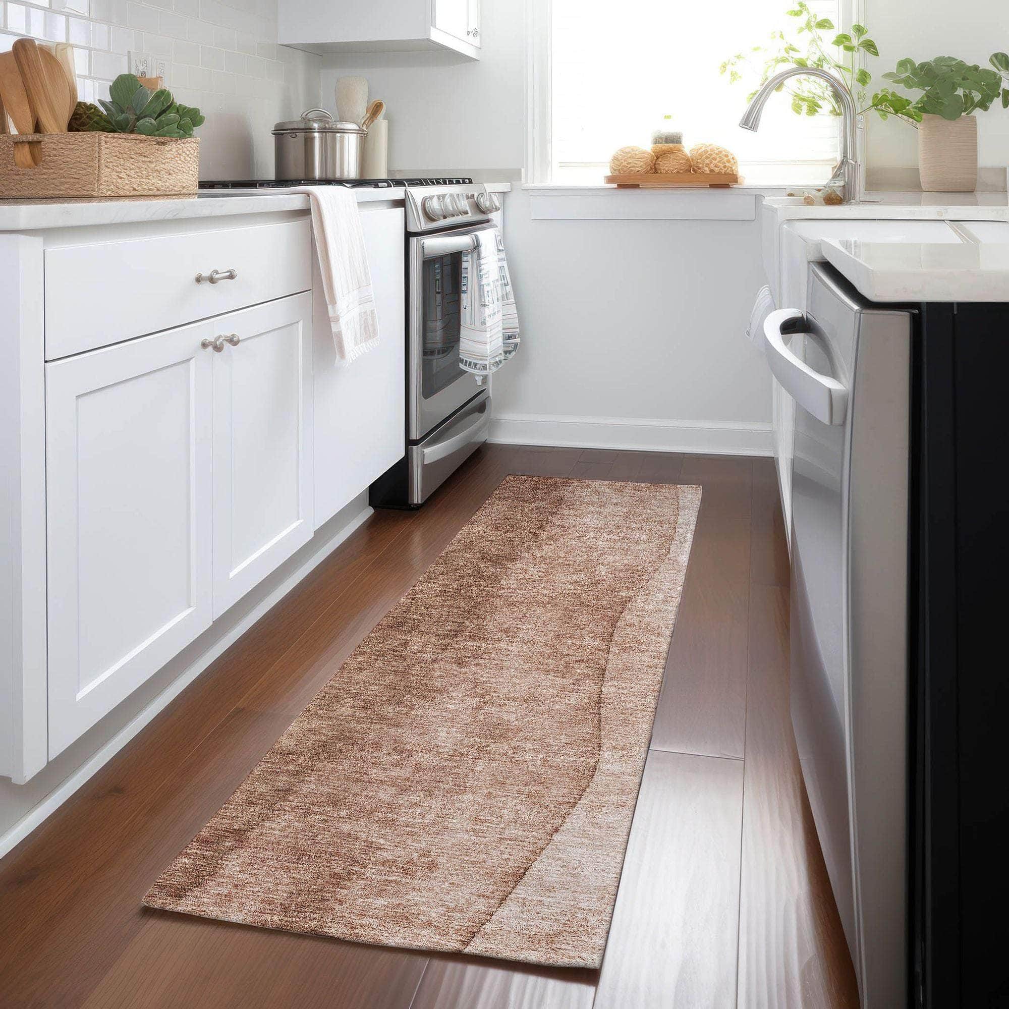 Machine Made ACN625 Brown  Rugs 