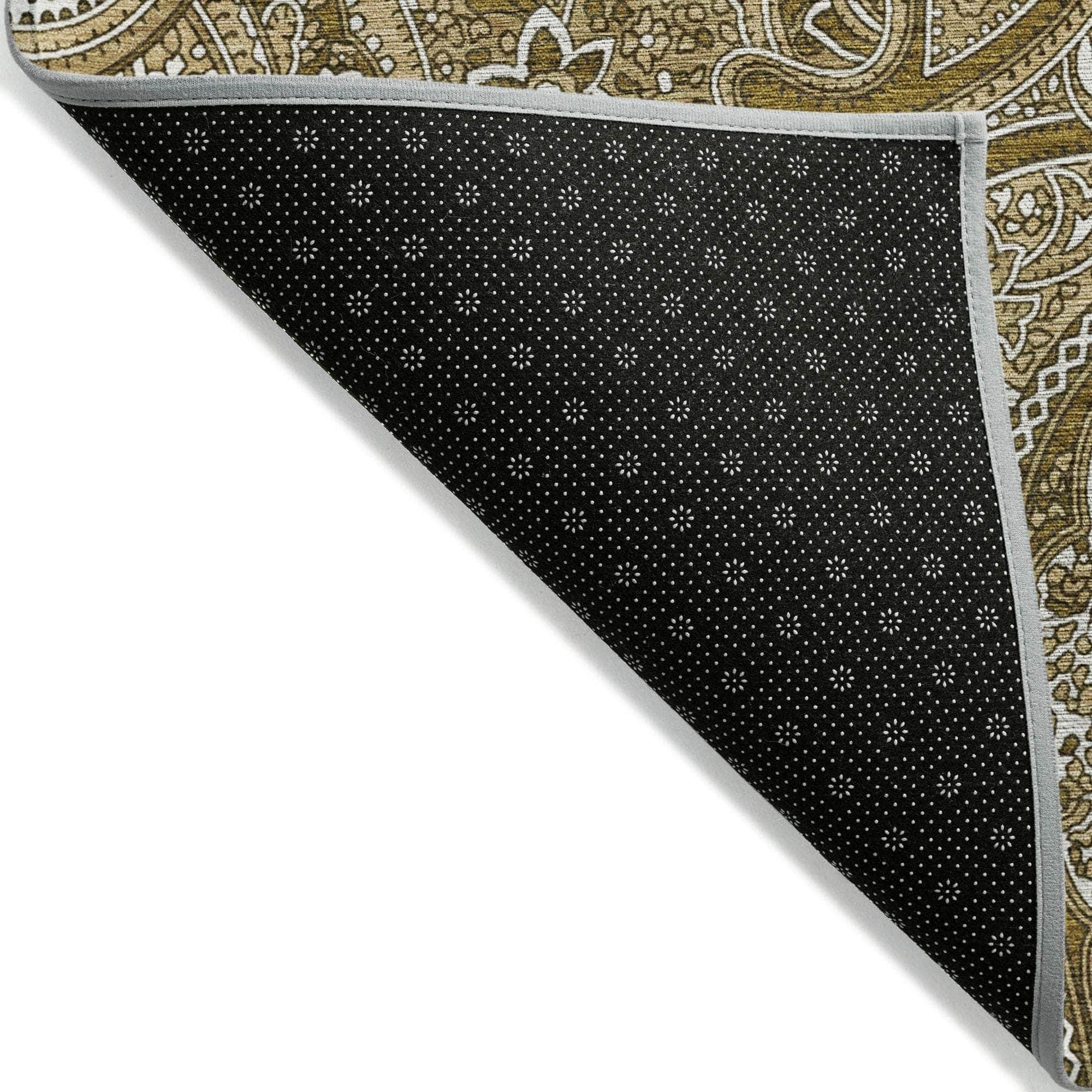 Machine Made ACN623 Brown  Rugs 