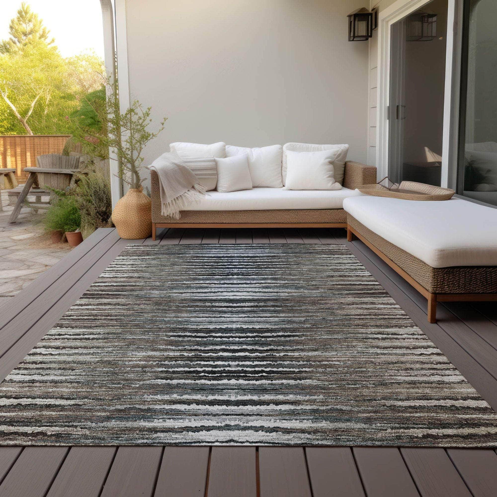Machine Made ACN604 Brown  Rugs 
