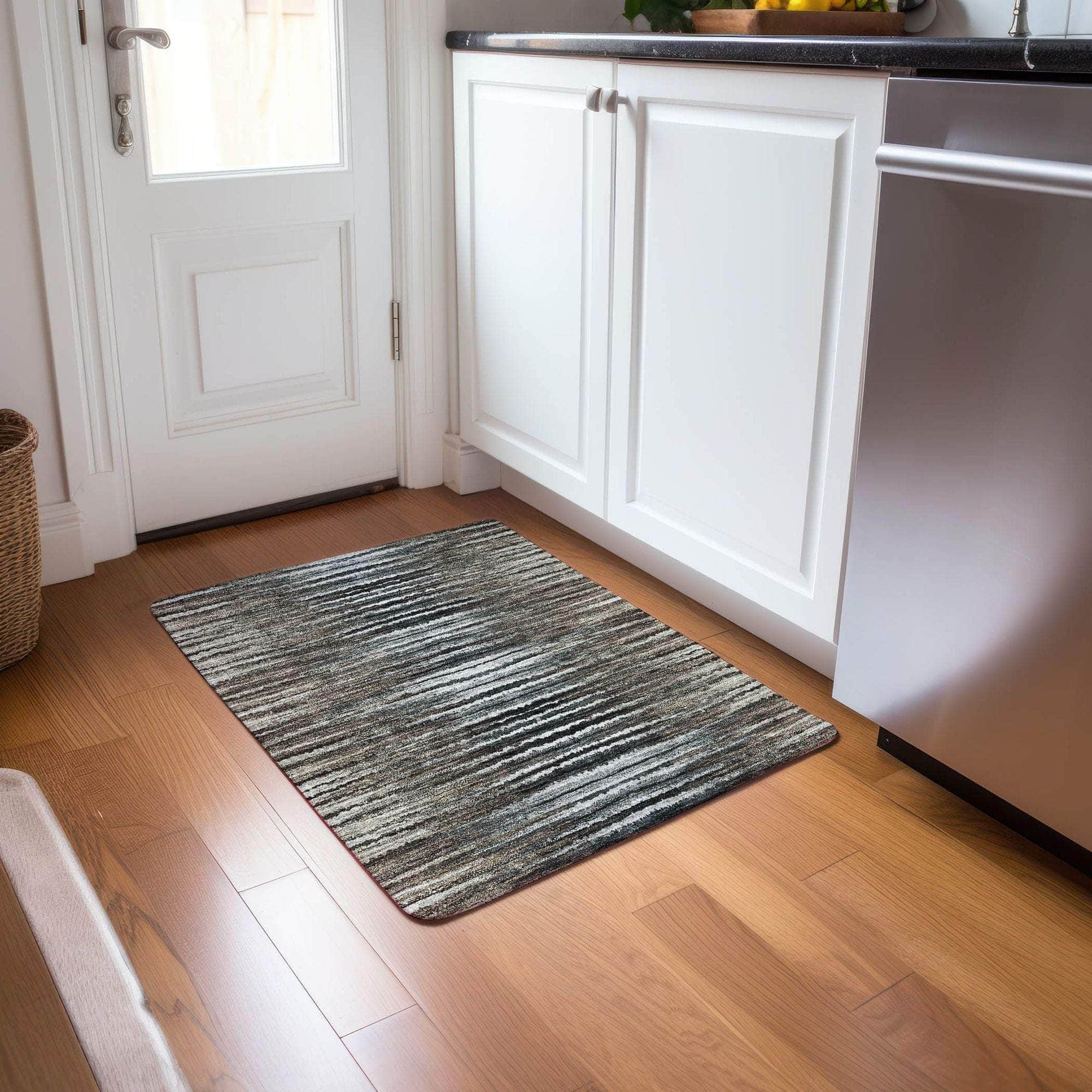 Machine Made ACN604 Brown  Rugs 