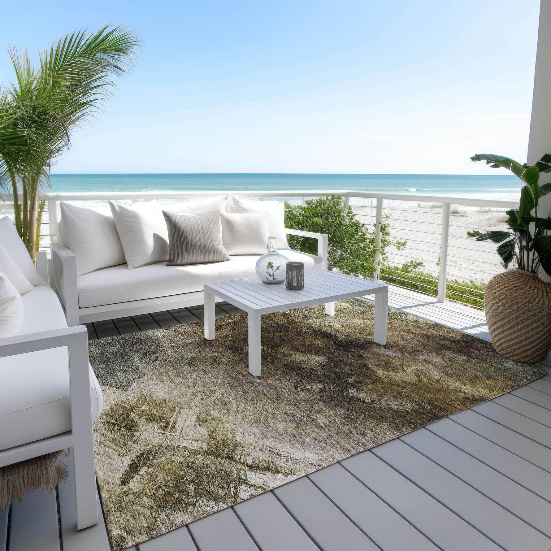 Machine Made ACN590 Chocolate Brown Rugs 