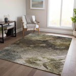 Machine Made ACN590 Chocolate Brown Rugs 