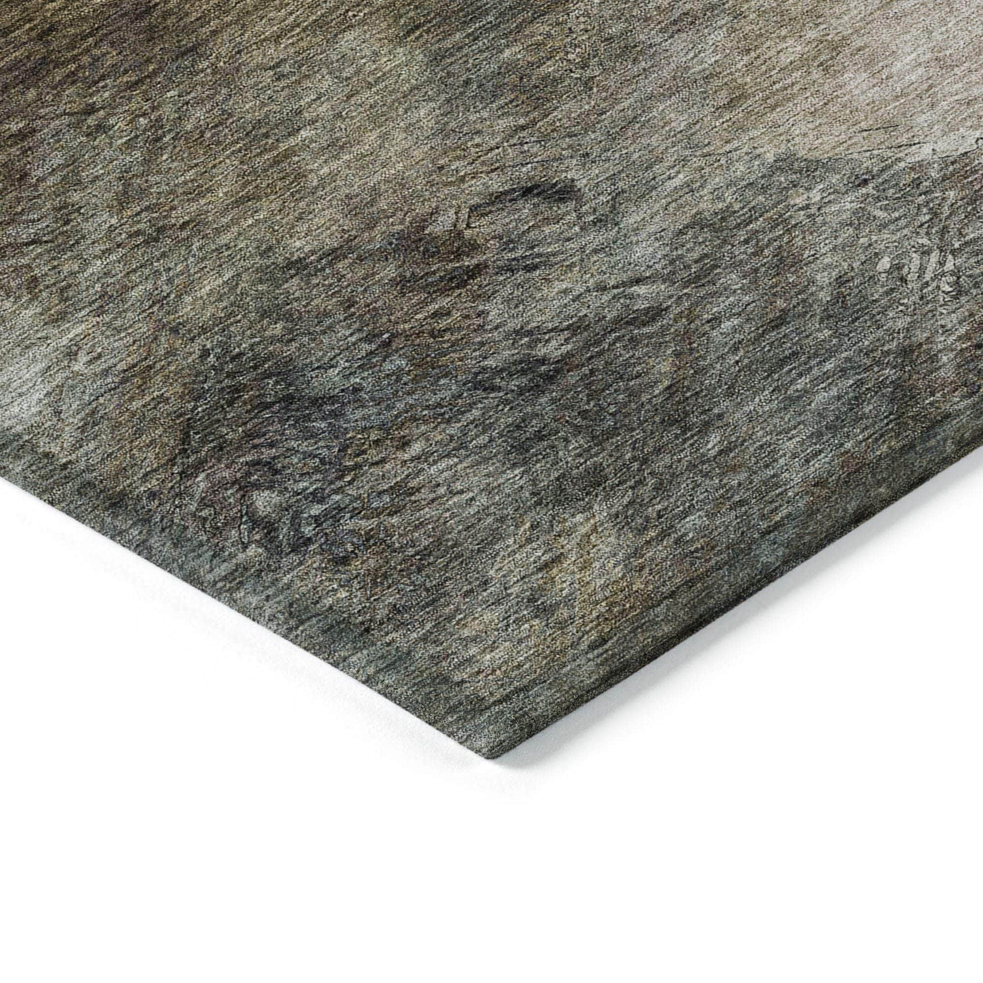 Machine Made ACN590 Chocolate Brown Rugs 