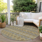Machine Made ACN615 Gold  Rugs 