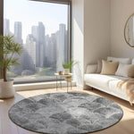 Machine Made ACN594 Gray  Rugs 