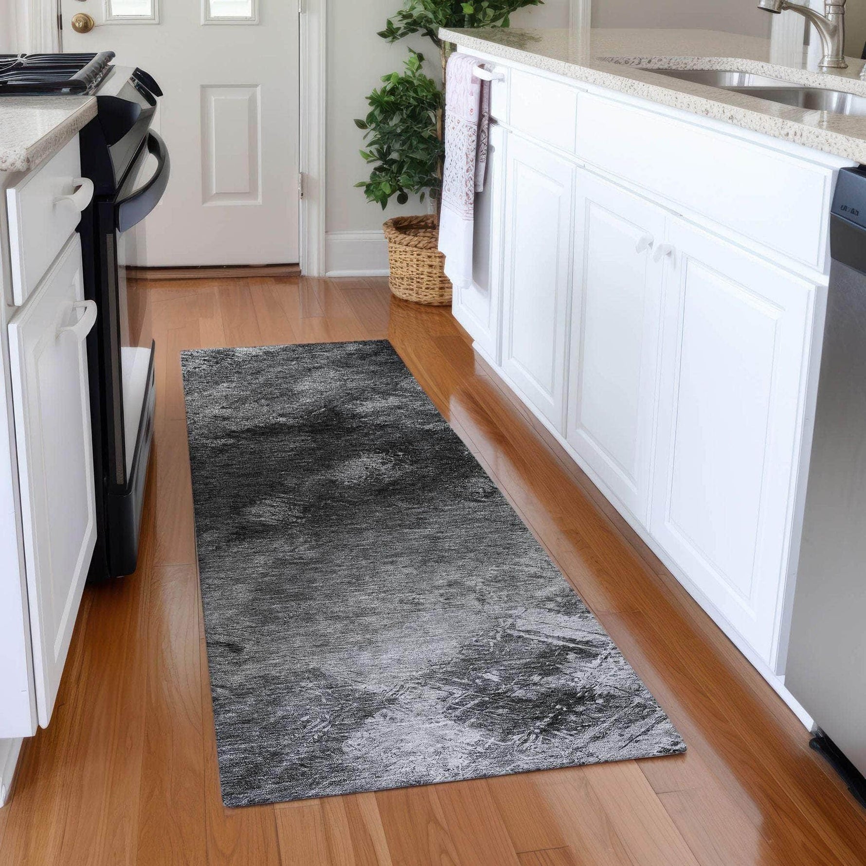 Machine Made ACN590 Gray  Rugs 