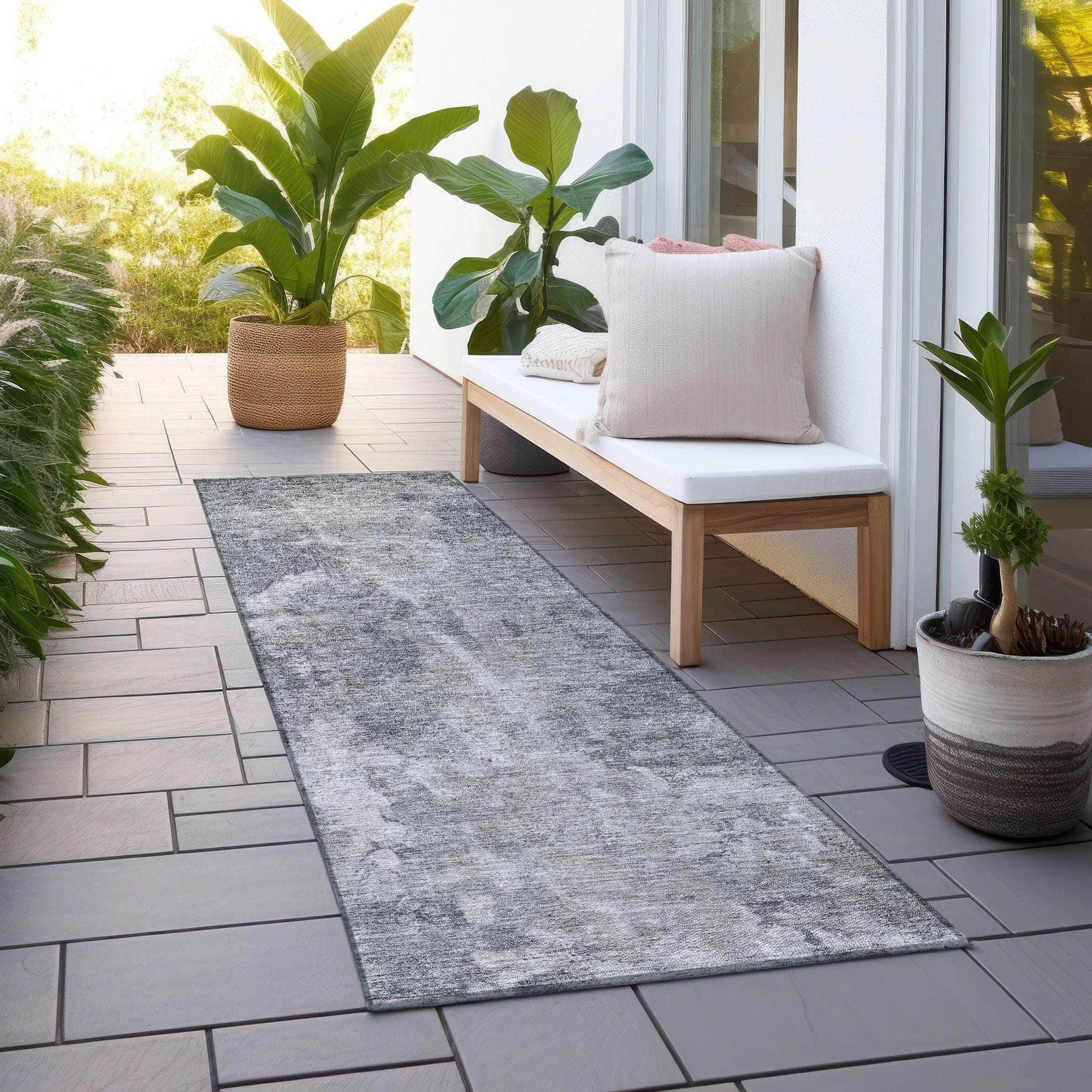 Machine Made ACN573 Gray  Rugs 