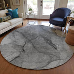 Machine Made ACN607 Gray  Rugs 
