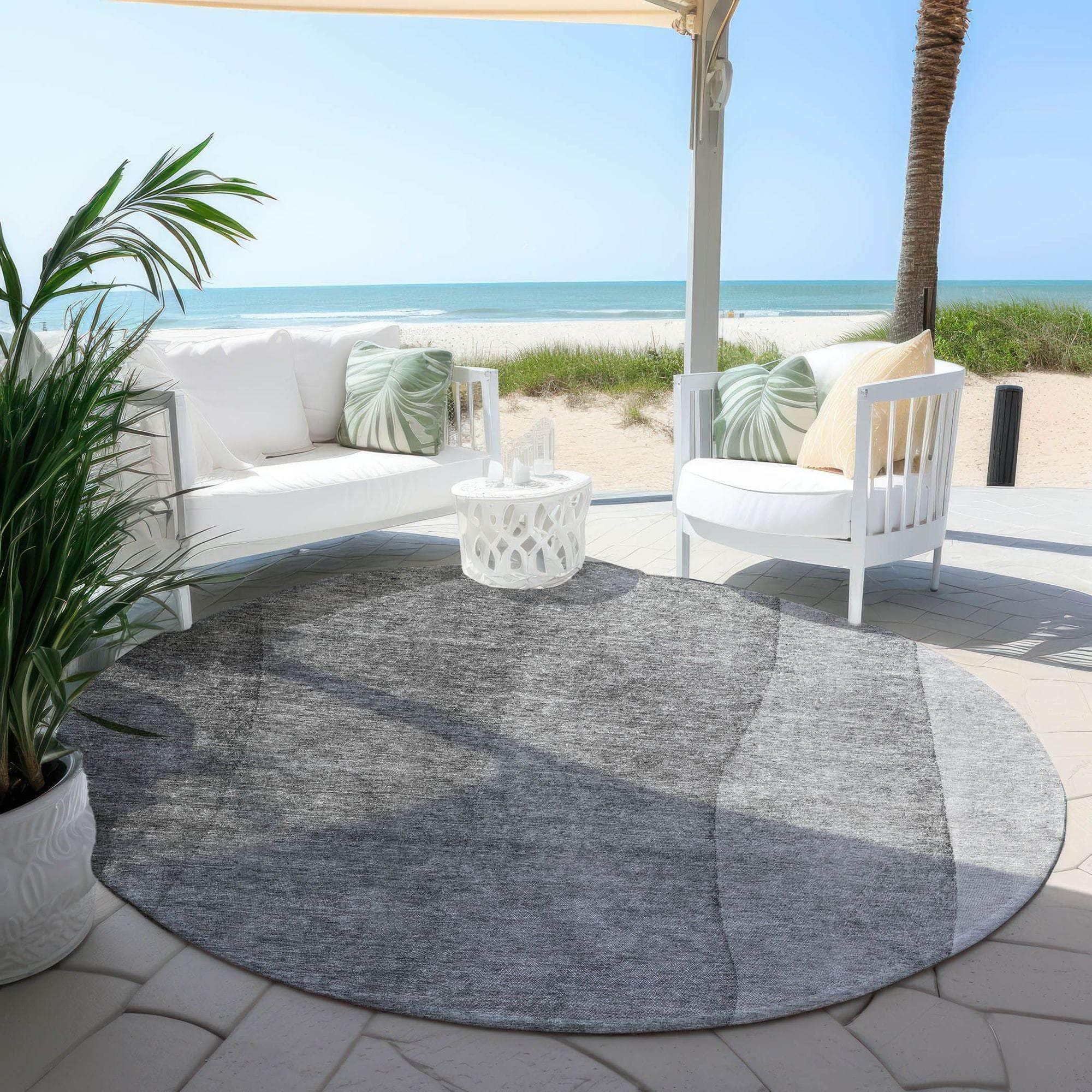 Machine Made ACN625 Gray  Rugs 
