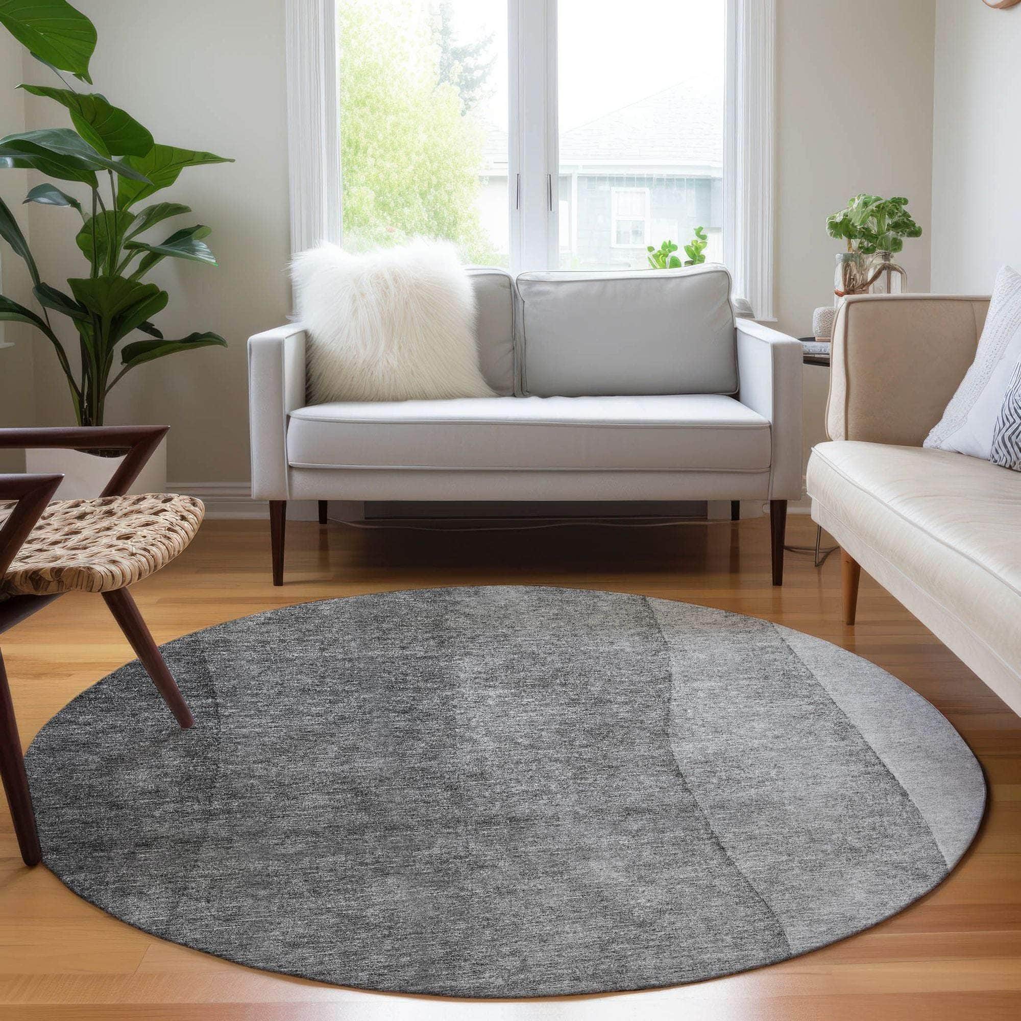 Machine Made ACN625 Gray  Rugs 