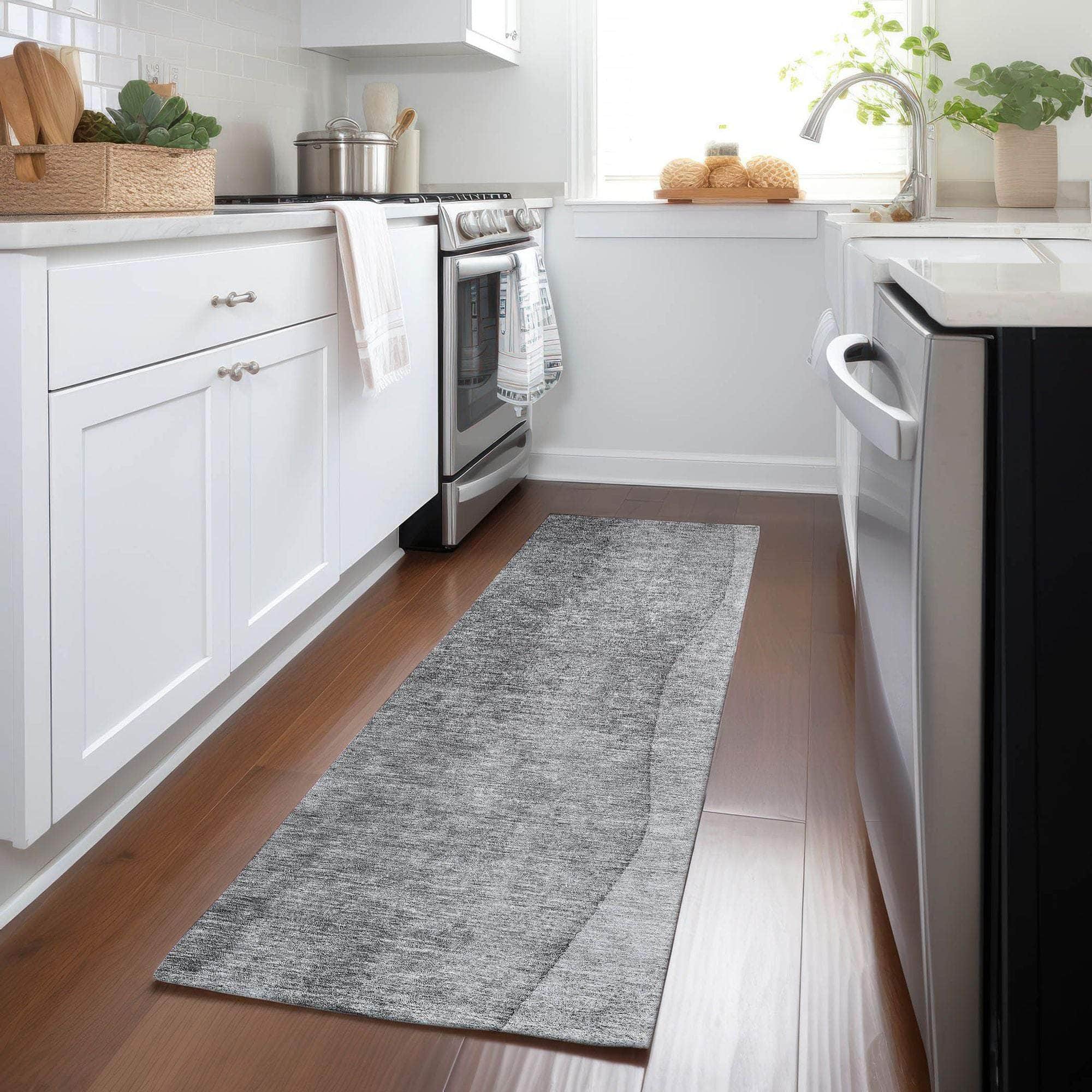 Machine Made ACN625 Gray  Rugs 