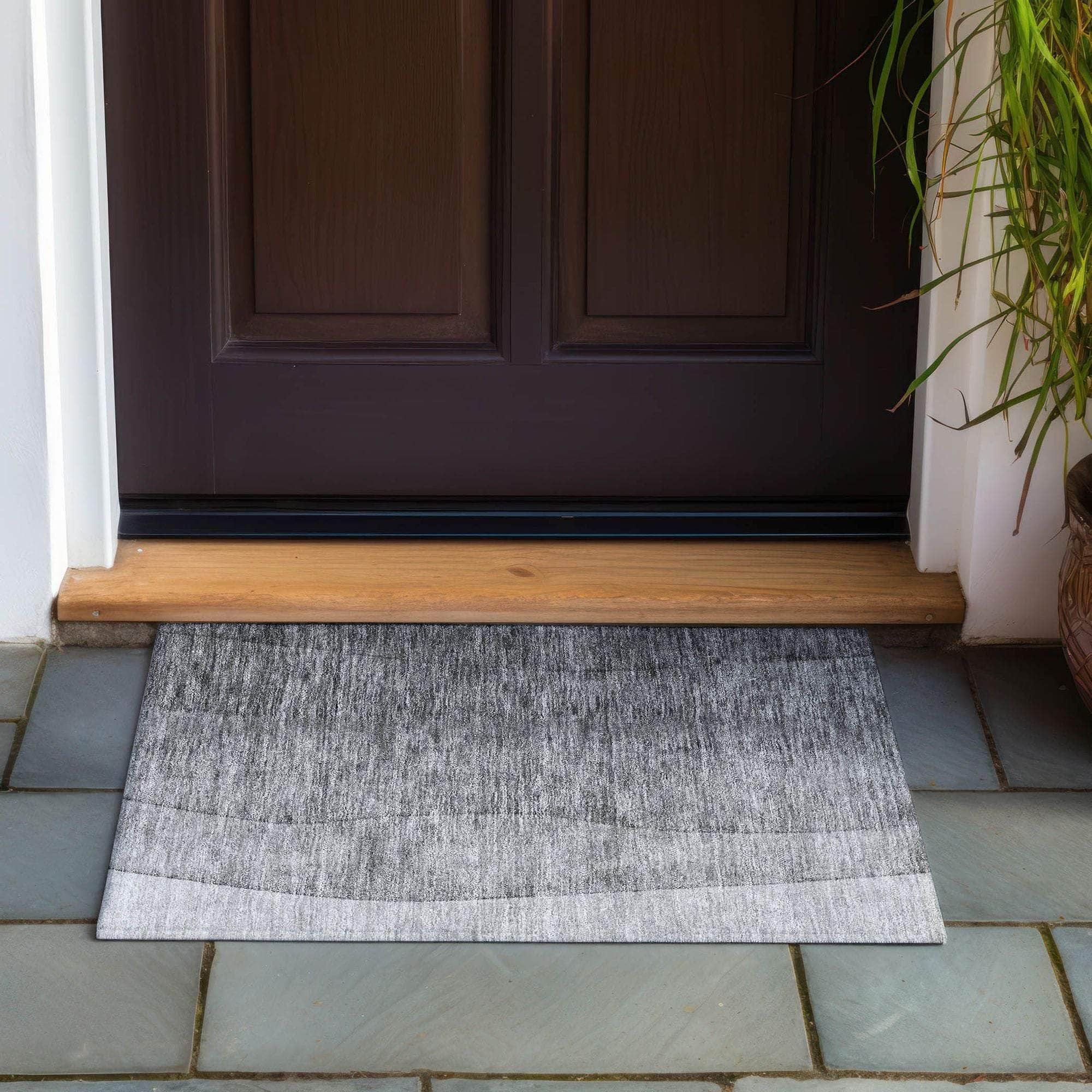 Machine Made ACN625 Gray  Rugs 