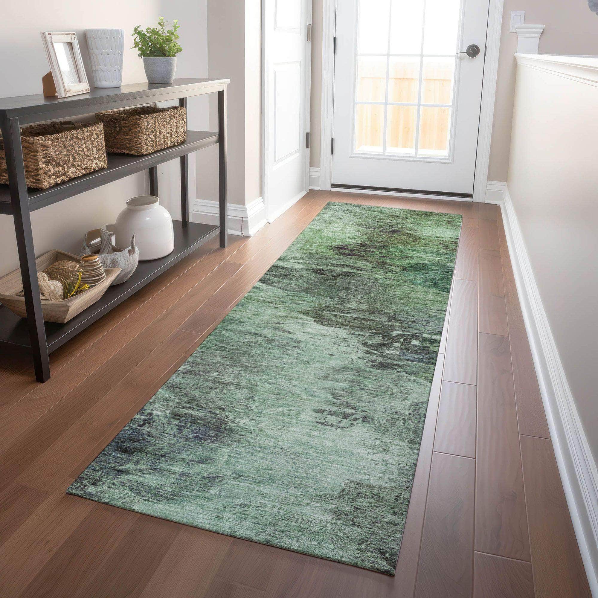 Machine Made ACN592 Green  Rugs 