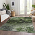 Machine Made ACN590 Green  Rugs 