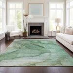 Machine Made ACN607 Green  Rugs 