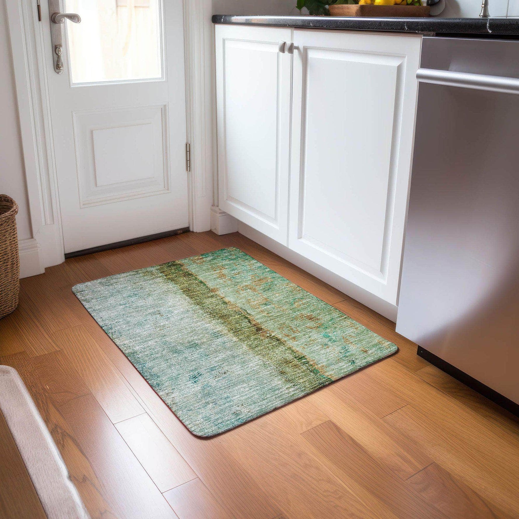 Machine Made ACN605 Green  Rugs 