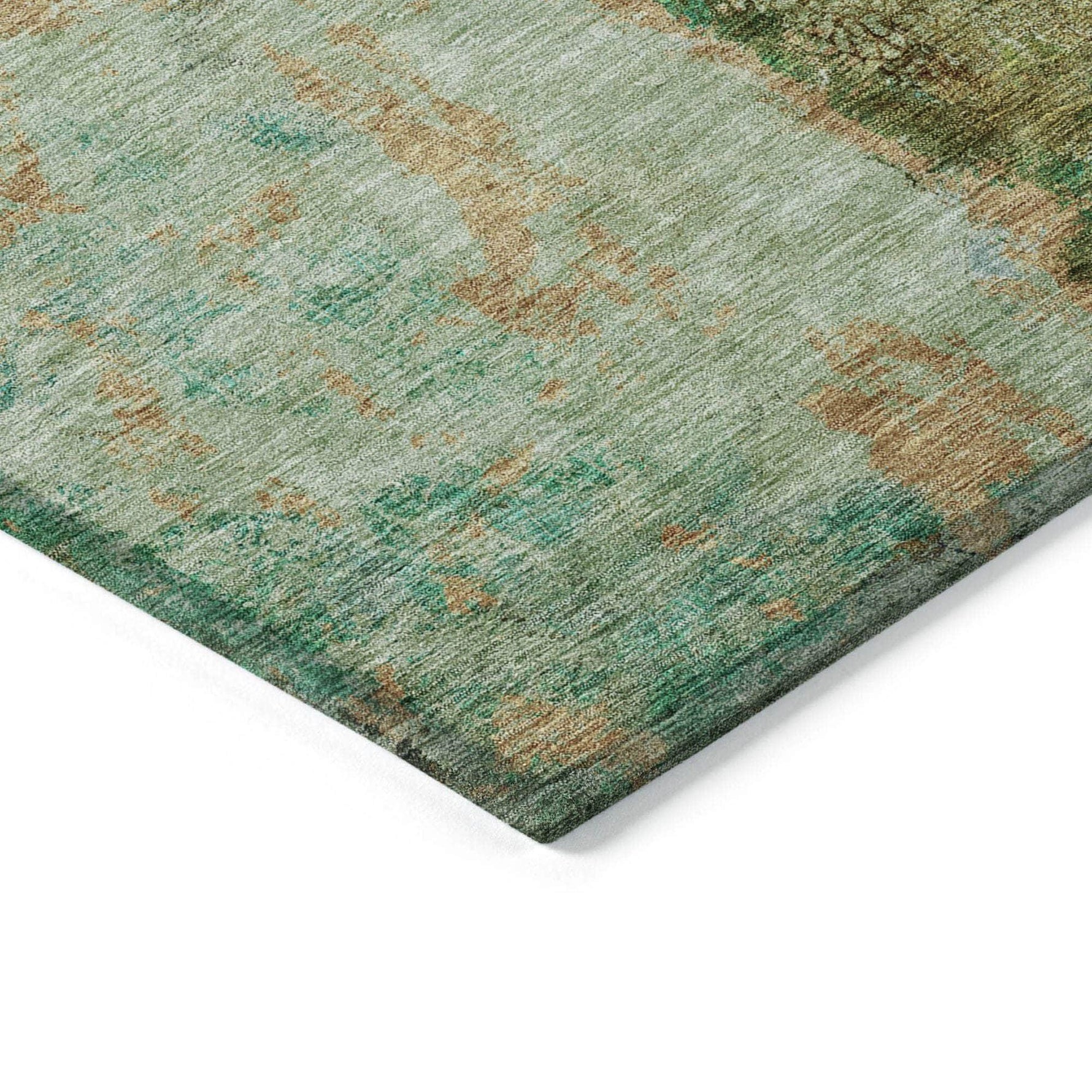 Machine Made ACN605 Green  Rugs 