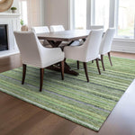 Machine Made ACN598 Green  Rugs 