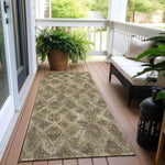 Machine Made ACN622 Mocha Brown Rugs 