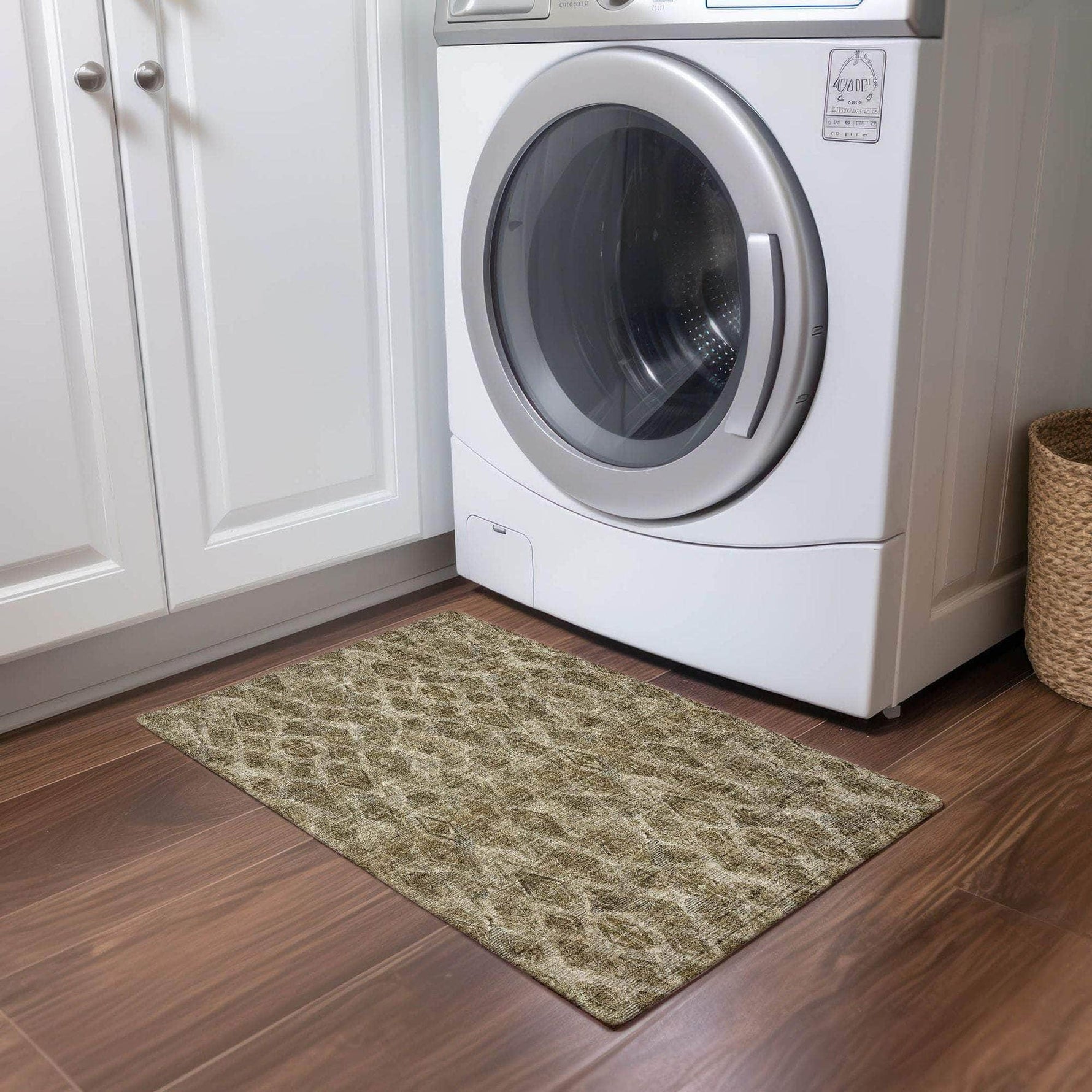 Machine Made ACN622 Mocha Brown Rugs 