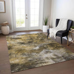 Machine Made ACN596 Mocha Brown Rugs 