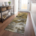 Machine Made ACN596 Mocha Brown Rugs 