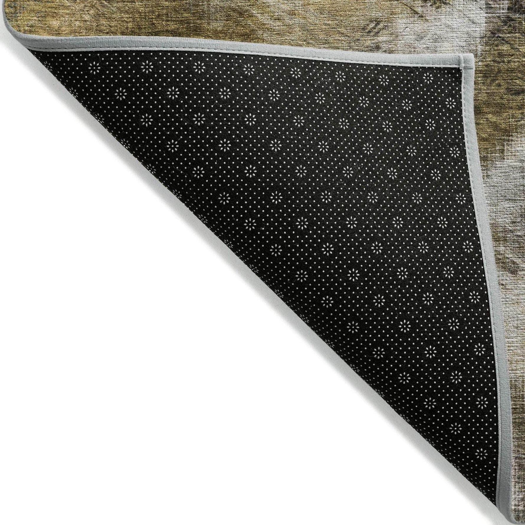 Machine Made ACN596 Mocha Brown Rugs 