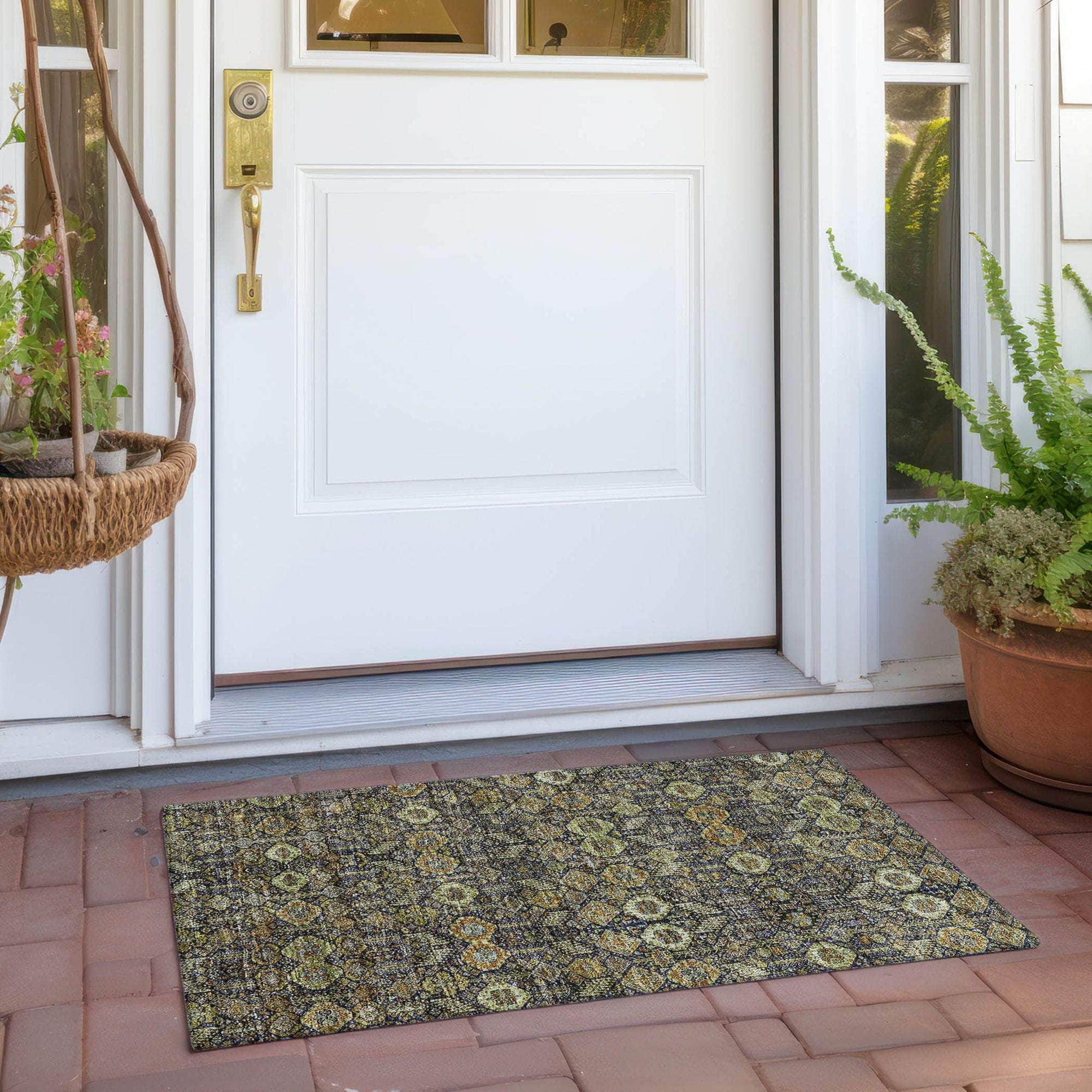 Machine Made ACN574 Paprika Orange Rugs 