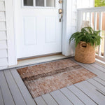 Machine Made ACN605 Paprika Orange Rugs 