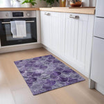 Machine Made ACN594 Purple  Rugs 