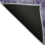 Machine Made ACN594 Purple  Rugs 