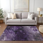 Machine Made ACN590 Purple  Rugs 