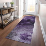 Machine Made ACN590 Purple  Rugs 