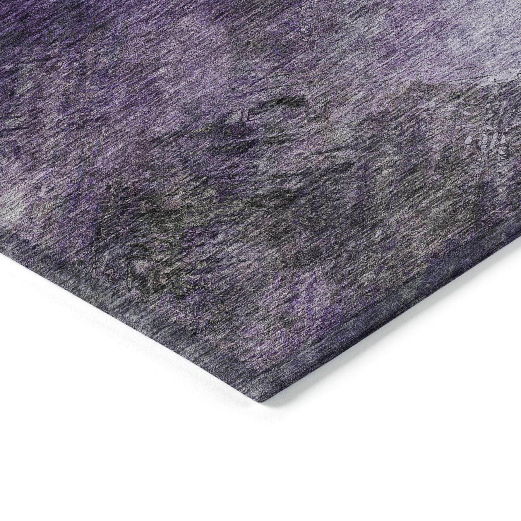 Machine Made ACN590 Purple  Rugs 