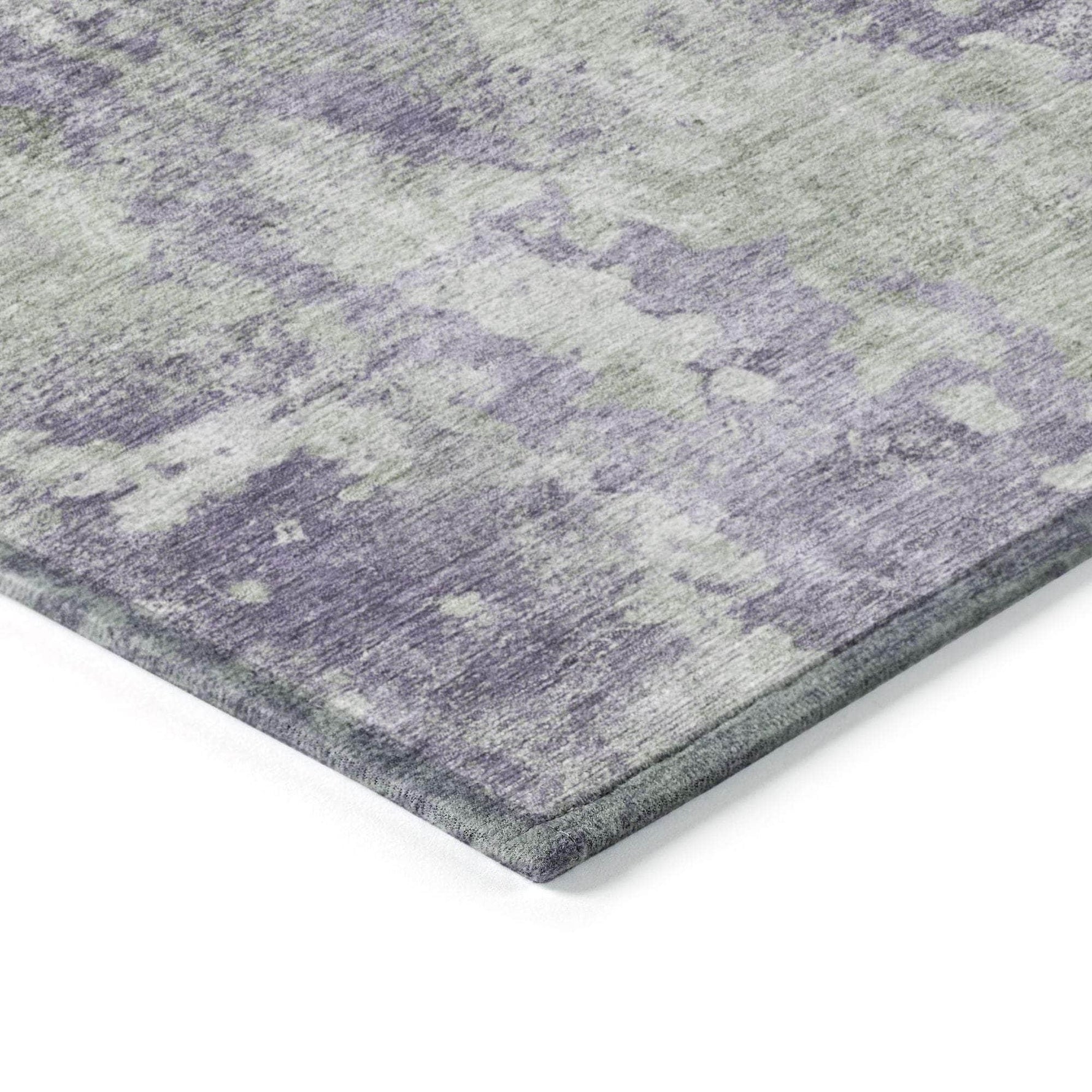 Machine Made ACN573 Purple  Rugs 