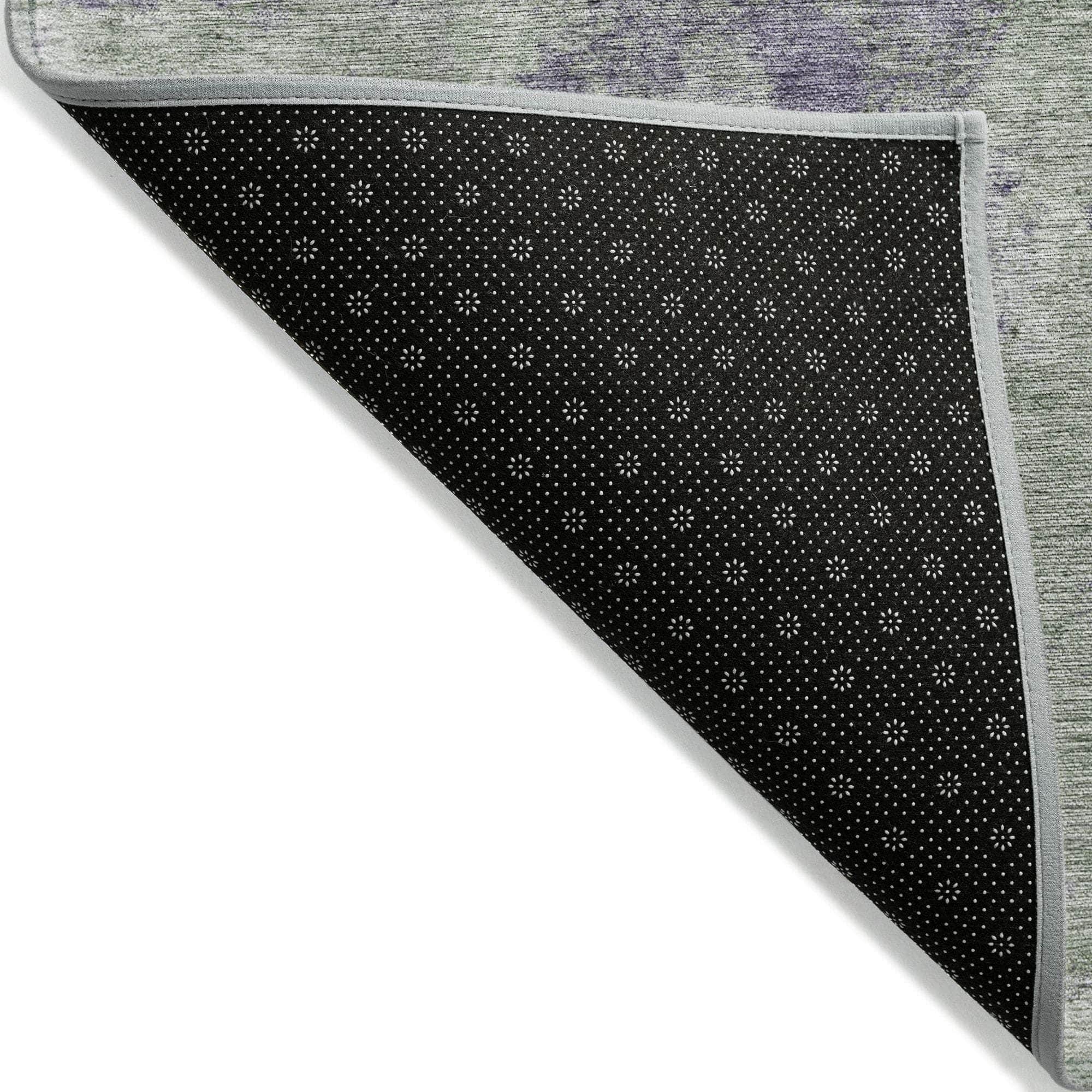 Machine Made ACN573 Purple  Rugs 