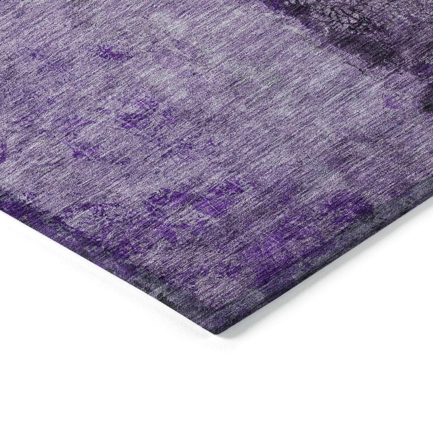 Machine Made ACN605 Purple  Rugs 
