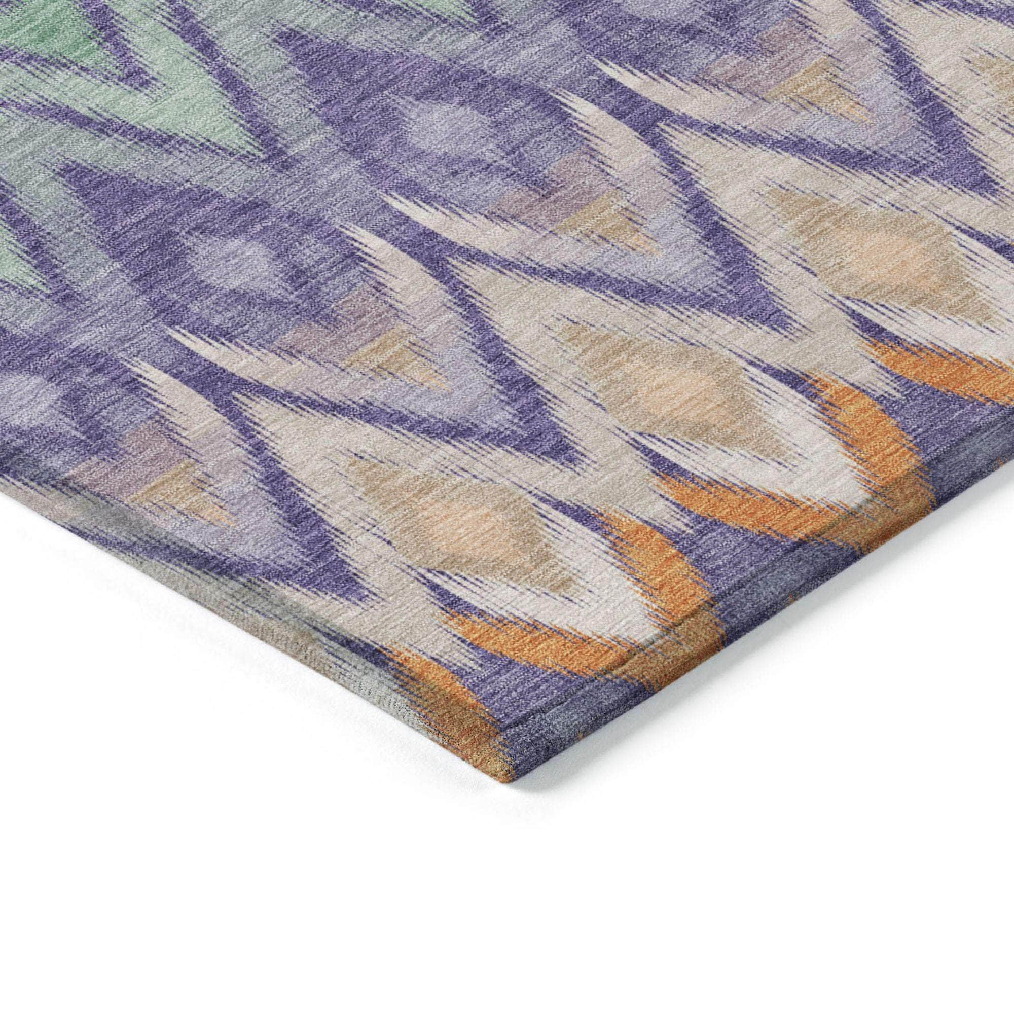 Machine Made ACN617 Purple  Rugs 