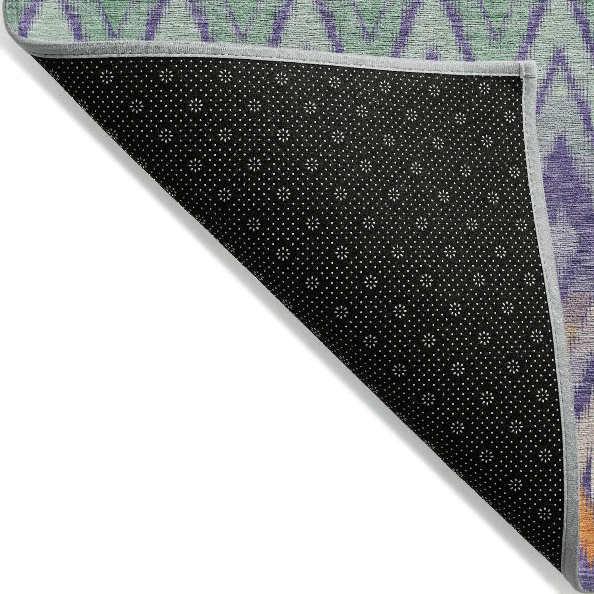 Machine Made ACN617 Purple  Rugs 