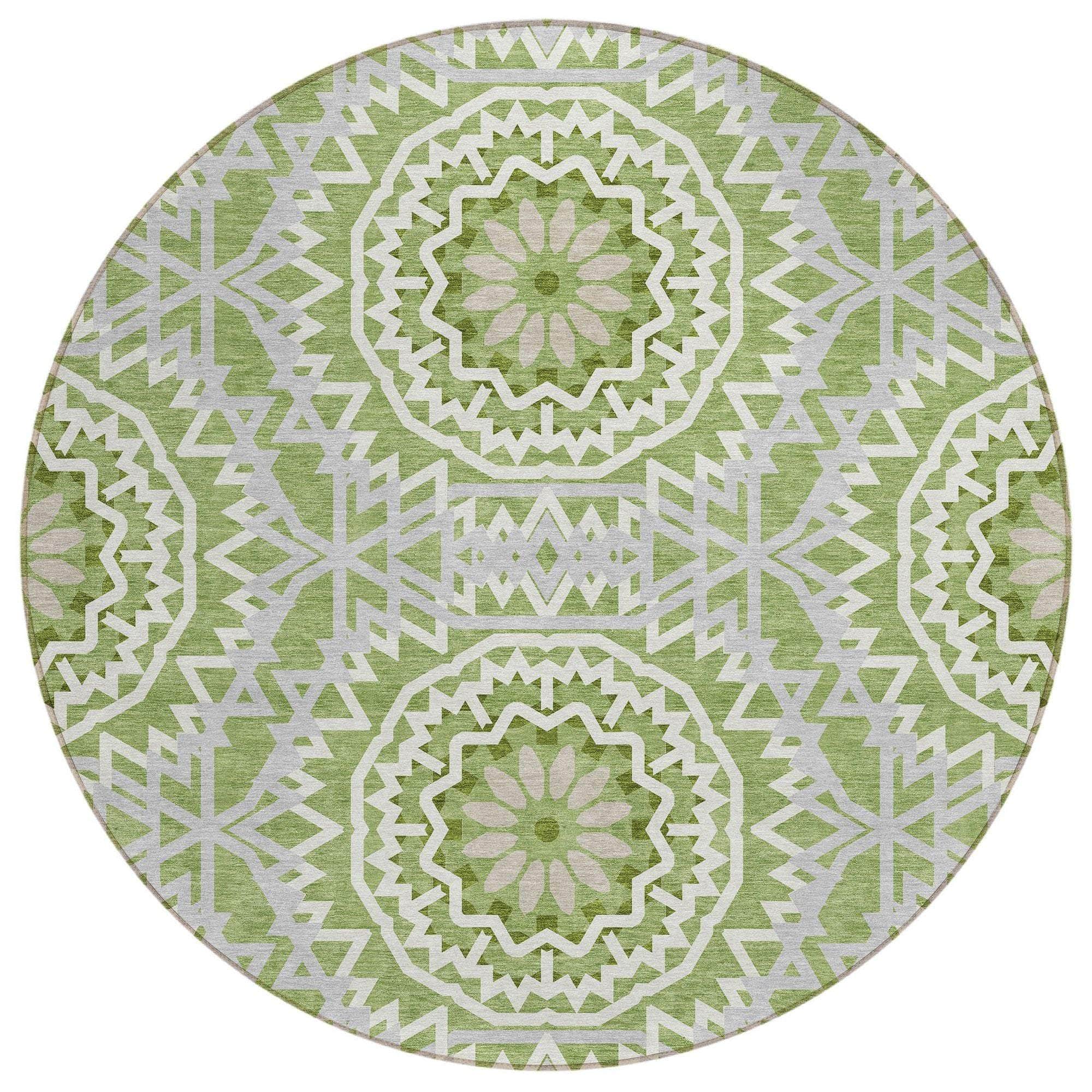 Machine Made ACN619 Green  Rugs 