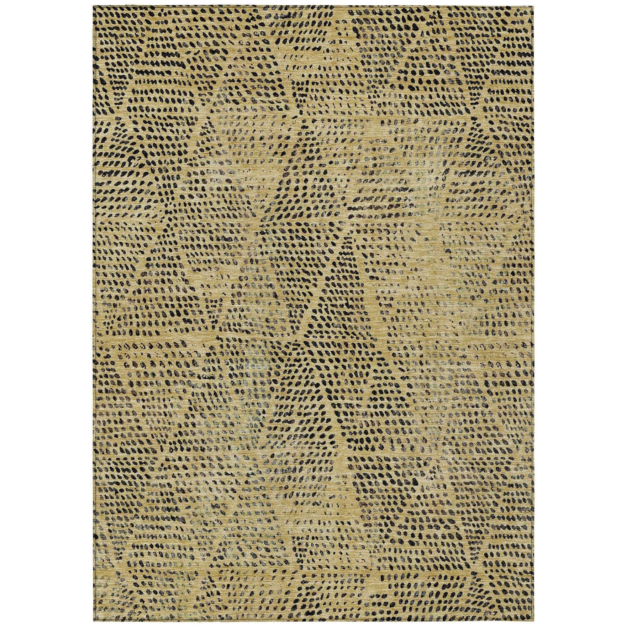 Machine Made ACN591 Gold  Rugs 