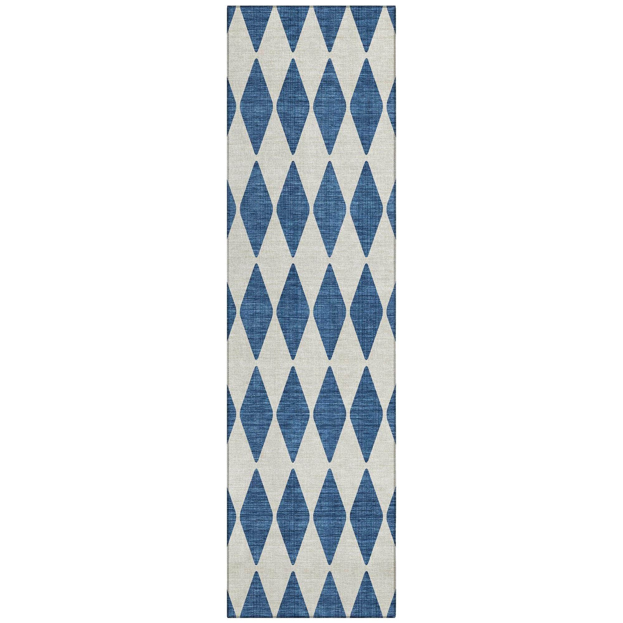 Machine Made ACN578 Navy Blue Rugs 