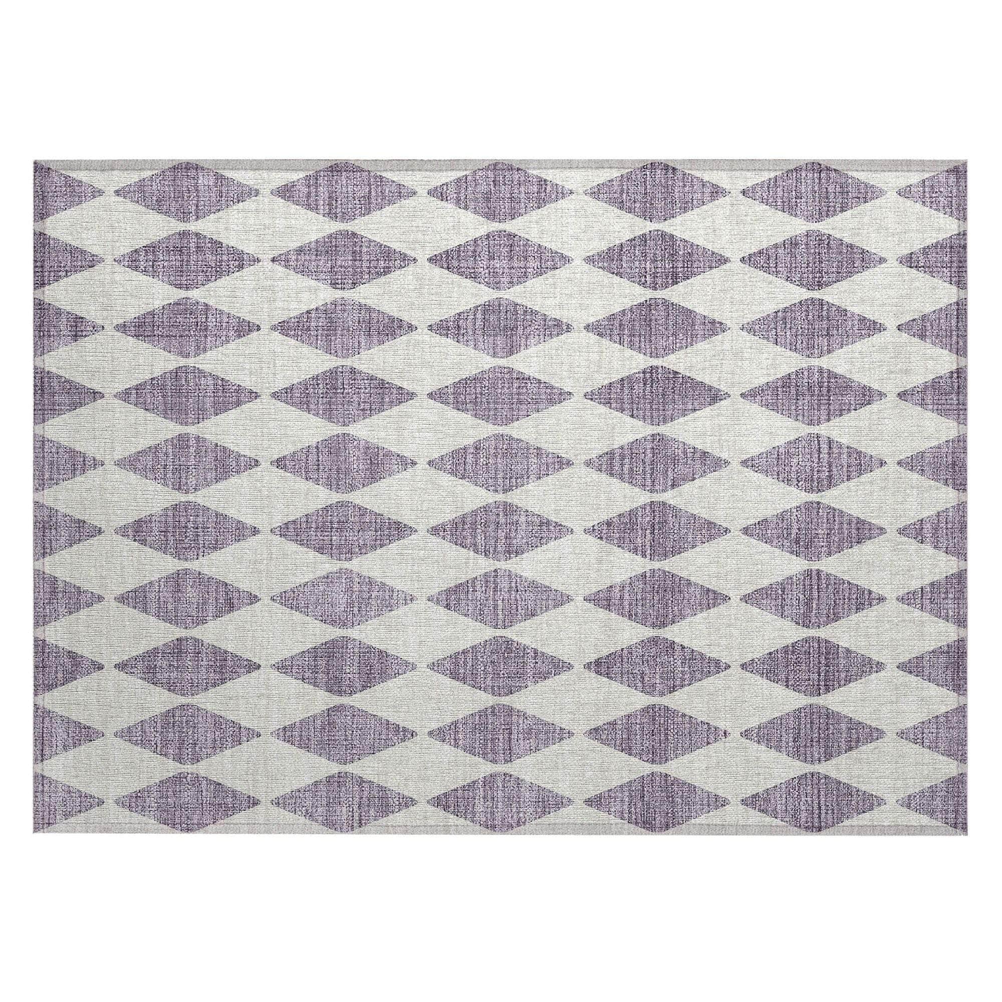 Machine Made ACN578 Purple  Rugs 