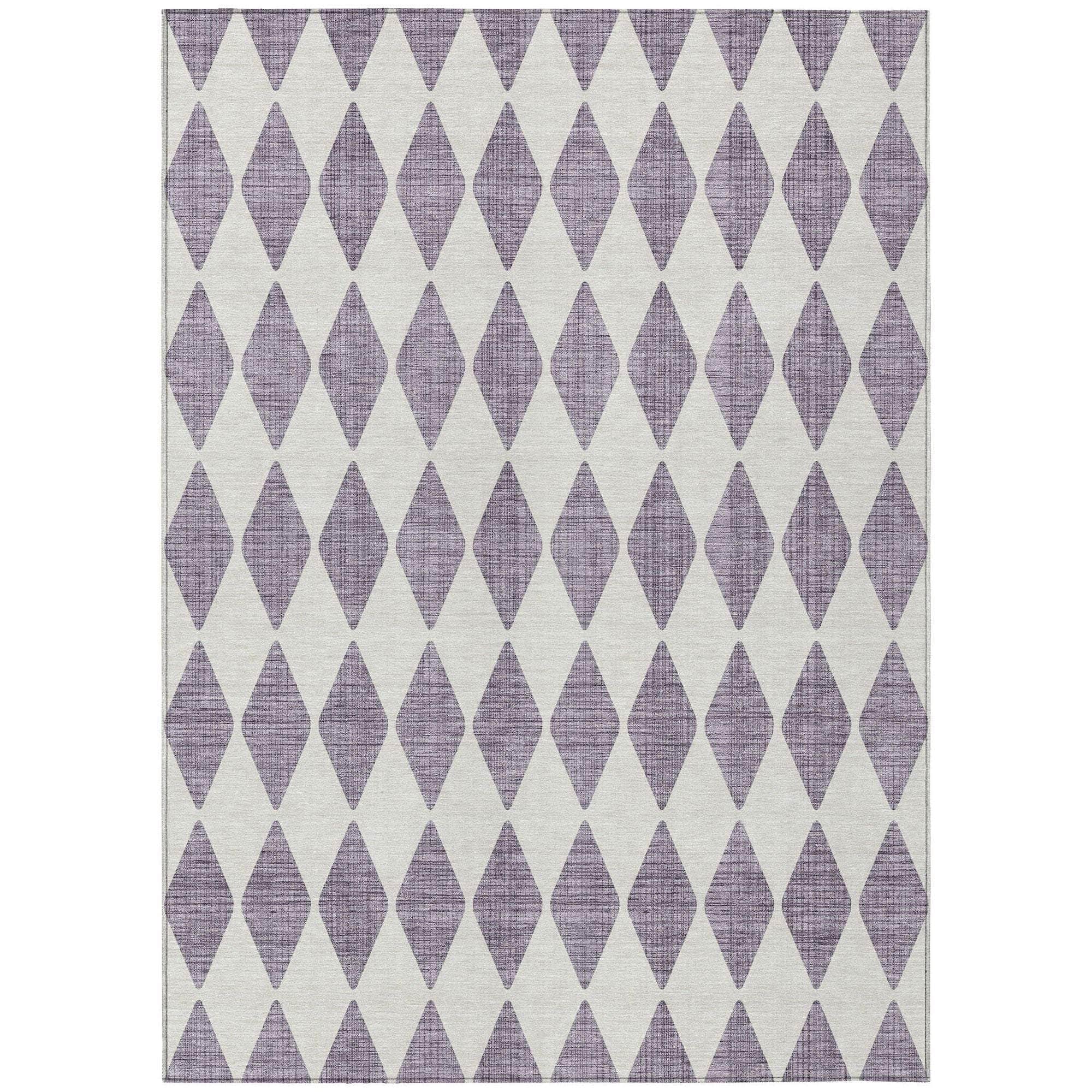 Machine Made ACN578 Purple  Rugs 