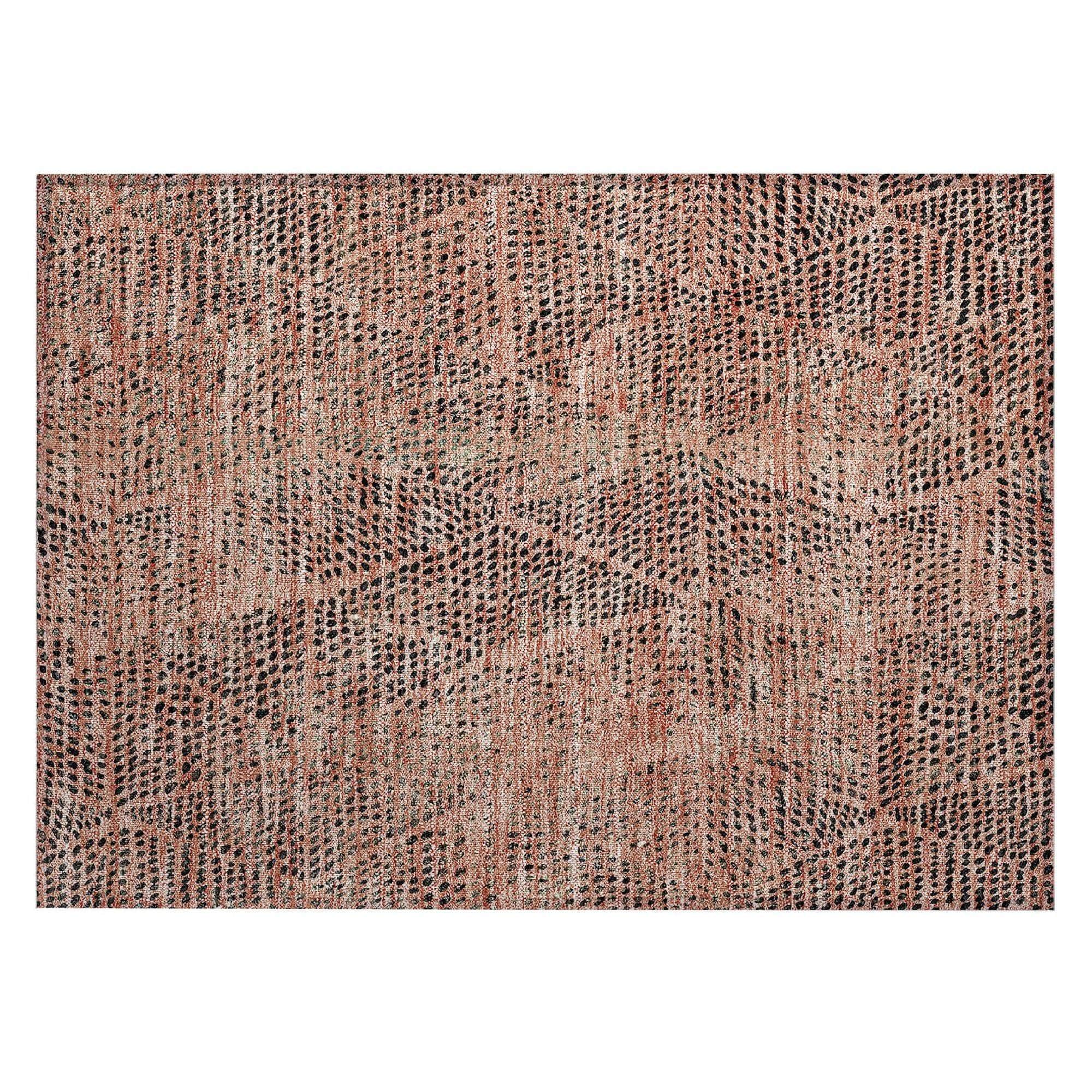 Machine Made ACN591 Salmon Orange Rugs 