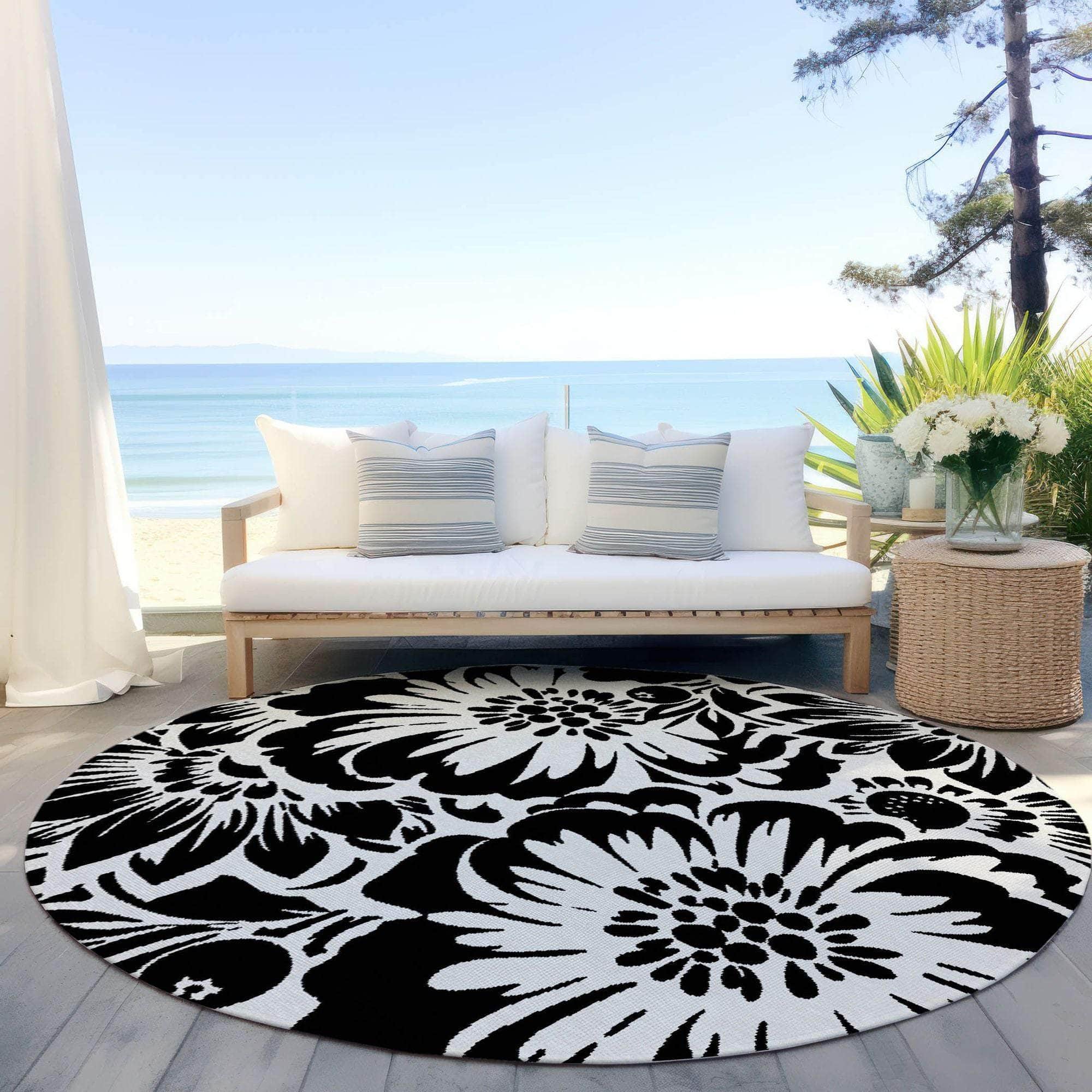 Machine Made ACN551 Black  Rugs 