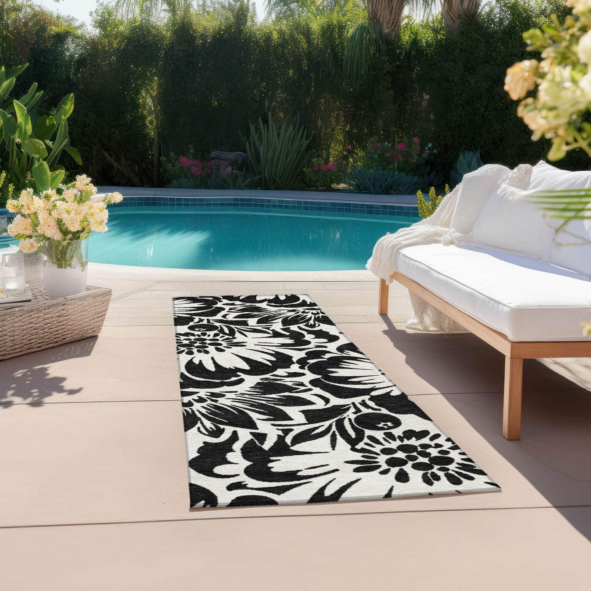 Machine Made ACN551 Black  Rugs 